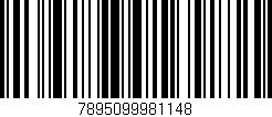 Código de barras (EAN, GTIN, SKU, ISBN): '7895099981148'