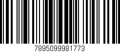 Código de barras (EAN, GTIN, SKU, ISBN): '7895099981773'