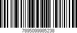 Código de barras (EAN, GTIN, SKU, ISBN): '7895099985238'
