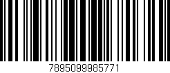 Código de barras (EAN, GTIN, SKU, ISBN): '7895099985771'