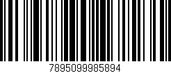Código de barras (EAN, GTIN, SKU, ISBN): '7895099985894'