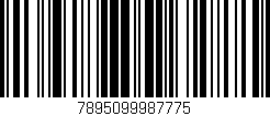 Código de barras (EAN, GTIN, SKU, ISBN): '7895099987775'