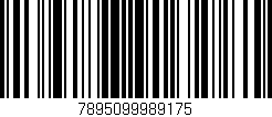 Código de barras (EAN, GTIN, SKU, ISBN): '7895099989175'