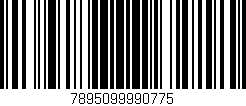 Código de barras (EAN, GTIN, SKU, ISBN): '7895099990775'