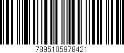 Código de barras (EAN, GTIN, SKU, ISBN): '7895105978421'
