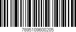 Código de barras (EAN, GTIN, SKU, ISBN): '7895109600205'