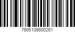 Código de barras (EAN, GTIN, SKU, ISBN): '7895109600281'
