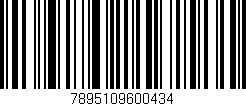 Código de barras (EAN, GTIN, SKU, ISBN): '7895109600434'