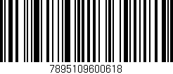 Código de barras (EAN, GTIN, SKU, ISBN): '7895109600618'