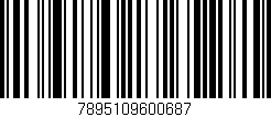 Código de barras (EAN, GTIN, SKU, ISBN): '7895109600687'