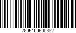 Código de barras (EAN, GTIN, SKU, ISBN): '7895109600892'