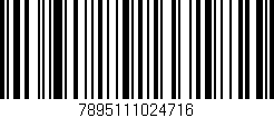 Código de barras (EAN, GTIN, SKU, ISBN): '7895111024716'