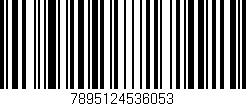 Código de barras (EAN, GTIN, SKU, ISBN): '7895124536053'