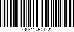 Código de barras (EAN, GTIN, SKU, ISBN): '7895124540722'