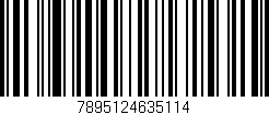 Código de barras (EAN, GTIN, SKU, ISBN): '7895124635114'