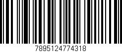 Código de barras (EAN, GTIN, SKU, ISBN): '7895124774318'