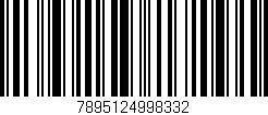 Código de barras (EAN, GTIN, SKU, ISBN): '7895124998332'