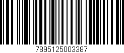 Código de barras (EAN, GTIN, SKU, ISBN): '7895125003387'
