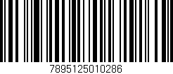 Código de barras (EAN, GTIN, SKU, ISBN): '7895125010286'