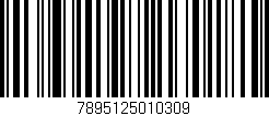 Código de barras (EAN, GTIN, SKU, ISBN): '7895125010309'