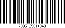 Código de barras (EAN, GTIN, SKU, ISBN): '7895125014048'