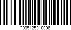 Código de barras (EAN, GTIN, SKU, ISBN): '7895125018886'