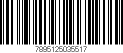 Código de barras (EAN, GTIN, SKU, ISBN): '7895125035517'