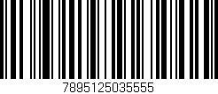 Código de barras (EAN, GTIN, SKU, ISBN): '7895125035555'