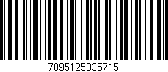 Código de barras (EAN, GTIN, SKU, ISBN): '7895125035715'