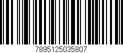 Código de barras (EAN, GTIN, SKU, ISBN): '7895125035807'
