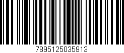 Código de barras (EAN, GTIN, SKU, ISBN): '7895125035913'