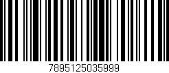 Código de barras (EAN, GTIN, SKU, ISBN): '7895125035999'
