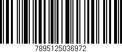 Código de barras (EAN, GTIN, SKU, ISBN): '7895125036972'