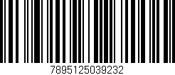 Código de barras (EAN, GTIN, SKU, ISBN): '7895125039232'