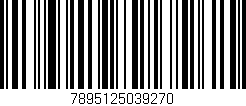 Código de barras (EAN, GTIN, SKU, ISBN): '7895125039270'