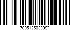 Código de barras (EAN, GTIN, SKU, ISBN): '7895125039997'