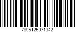 Código de barras (EAN, GTIN, SKU, ISBN): '7895125071942'