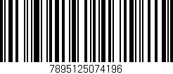 Código de barras (EAN, GTIN, SKU, ISBN): '7895125074196'