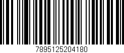Código de barras (EAN, GTIN, SKU, ISBN): '7895125204180'