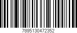Código de barras (EAN, GTIN, SKU, ISBN): '7895130472352'