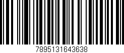Código de barras (EAN, GTIN, SKU, ISBN): '7895131643638'