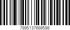 Código de barras (EAN, GTIN, SKU, ISBN): '7895137668598'