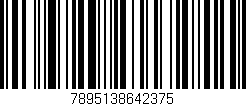 Código de barras (EAN, GTIN, SKU, ISBN): '7895138642375'