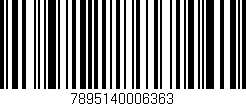 Código de barras (EAN, GTIN, SKU, ISBN): '7895140006363'