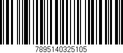 Código de barras (EAN, GTIN, SKU, ISBN): '7895140325105'