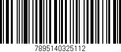 Código de barras (EAN, GTIN, SKU, ISBN): '7895140325112'