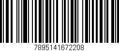 Código de barras (EAN, GTIN, SKU, ISBN): '7895141672208'