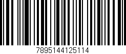 Código de barras (EAN, GTIN, SKU, ISBN): '7895144125114'