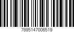 Código de barras (EAN, GTIN, SKU, ISBN): '7895147006519'