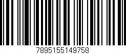 Código de barras (EAN, GTIN, SKU, ISBN): '7895155149758'